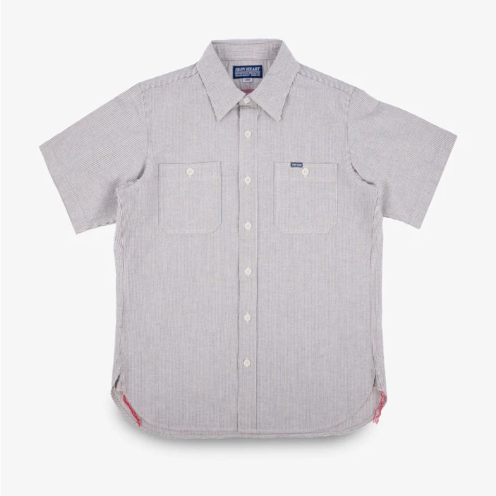 Classic Gray Button-Down Shirt for Men